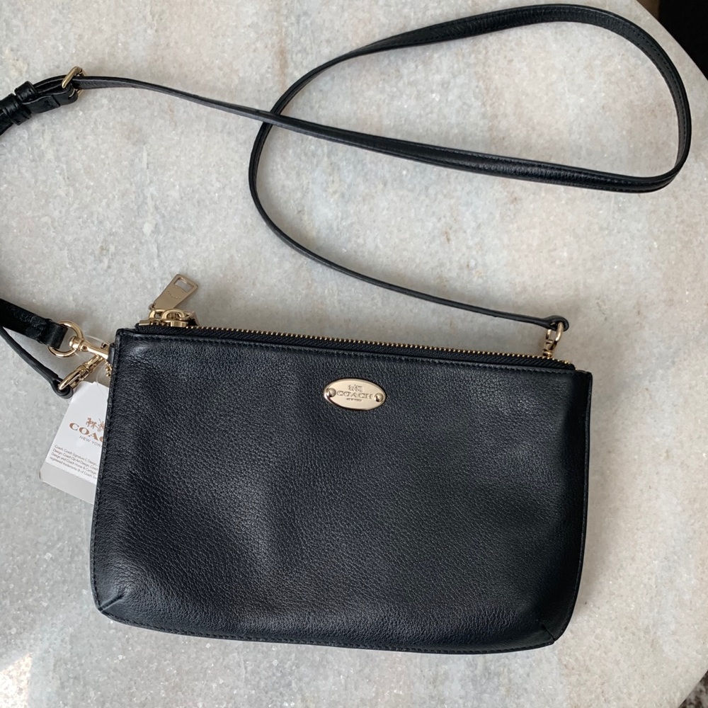Coach black crossbody bag. New with tags.